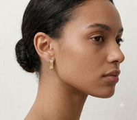 10mm Gold CZ Huggie Hoops (XS) – Waterproof & Tarnish-Free