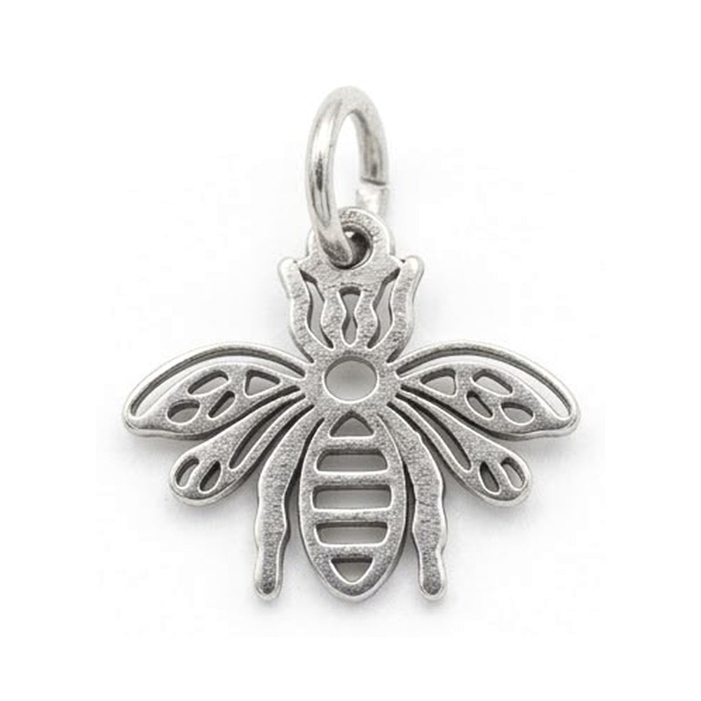 Bee Charm Silver – Waterproof & Tarnish-Free
