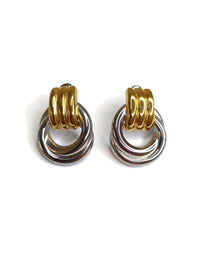 Interlocked Circle Drops Two Tone – Waterproof & Tarnish-Free