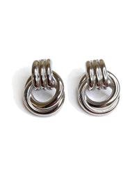 Interlocked Circle Drops Silver – Waterproof & Tarnish-Free