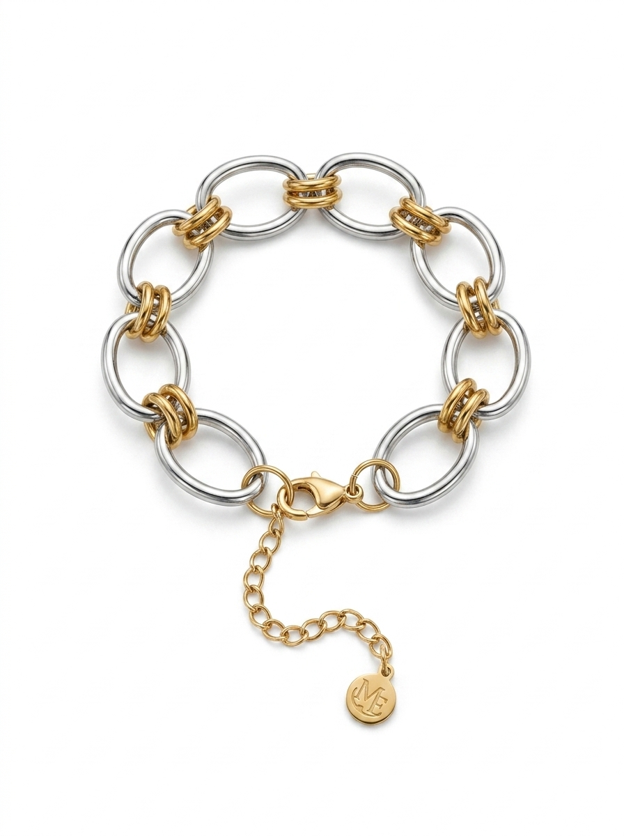 The Nexus Bracelet - Two Tone – Waterproof & Tarnish-Free