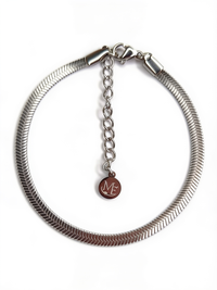 Herringbone Bracelet Silver – Waterproof & Tarnish-Free