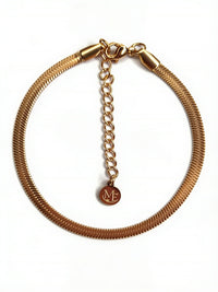 Herringbone Bracelet Rose Gold – Waterproof & Tarnish-Free