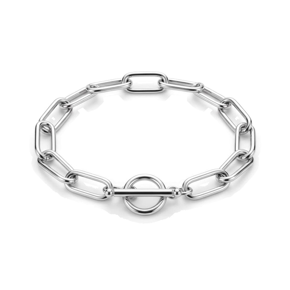 Oversize Paperclip Chain Bracelet Silver – Waterproof & Tarnish-Free