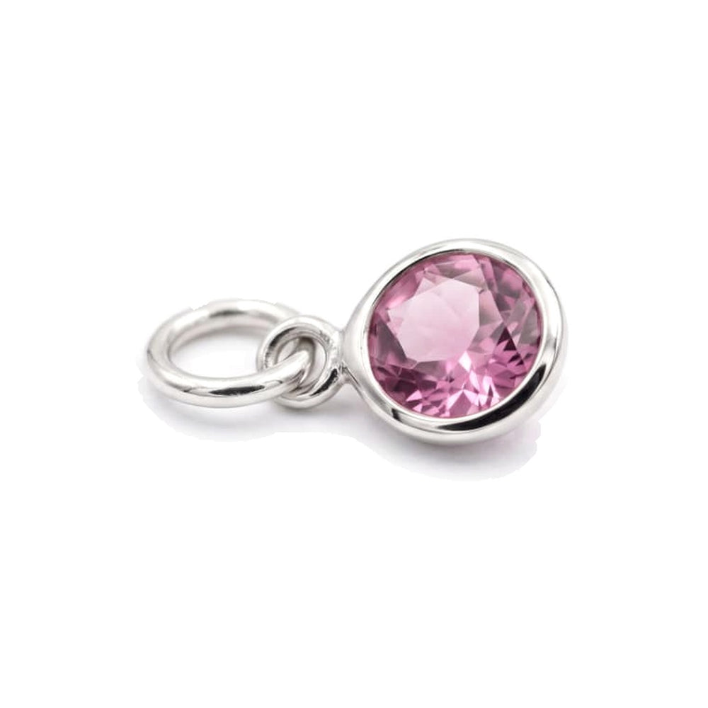 Purple Glass Charm Silver – Waterproof & Tarnish-Free