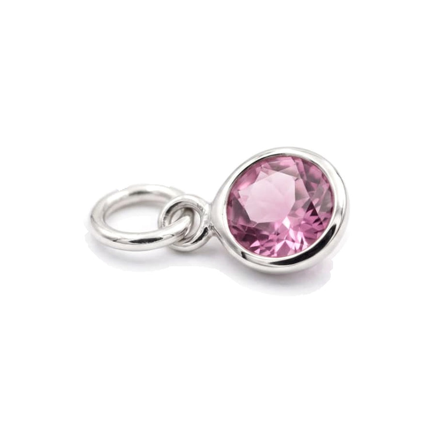 Purple Glass Charm Silver – Waterproof & Tarnish-Free