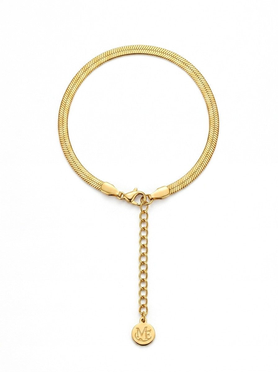 Herringbone Bracelet Gold – Waterproof & Tarnish-Free