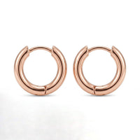 11mm Huggie Hoops Rose Gold – Waterproof & Tarnish-Free