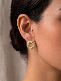 CZ Circle Earring – Waterproof & Tarnish-Free
