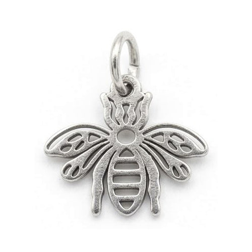 Bee Charm Silver – Waterproof & Tarnish-Free