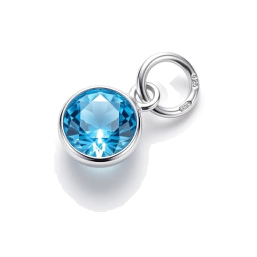 Blue Glass Charm Silver – Waterproof & Tarnish-Free