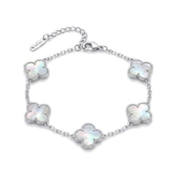 Clover Bracelet Silver – Waterproof & Tarnish-Free