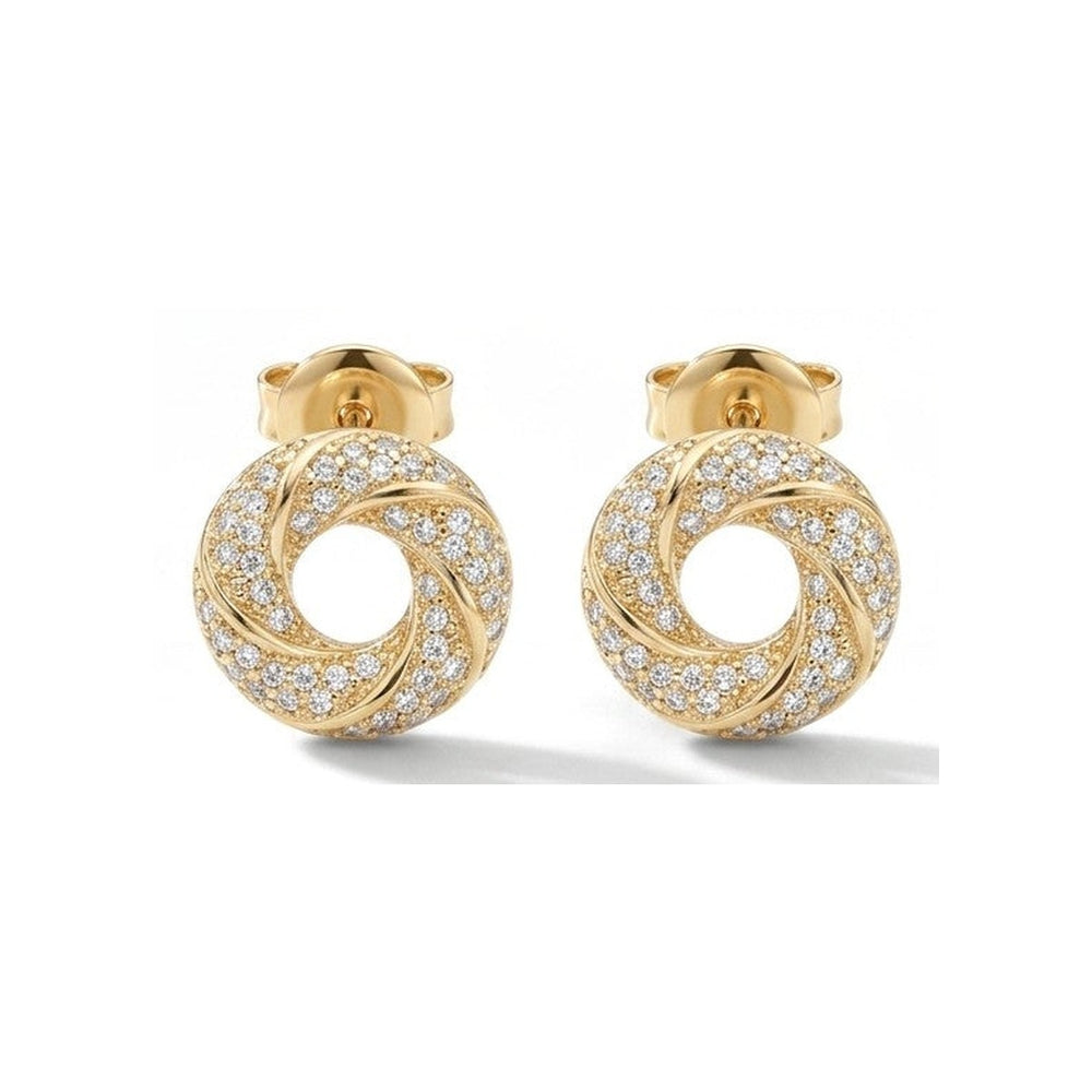 CZ Circle Earring – Waterproof & Tarnish-Free
