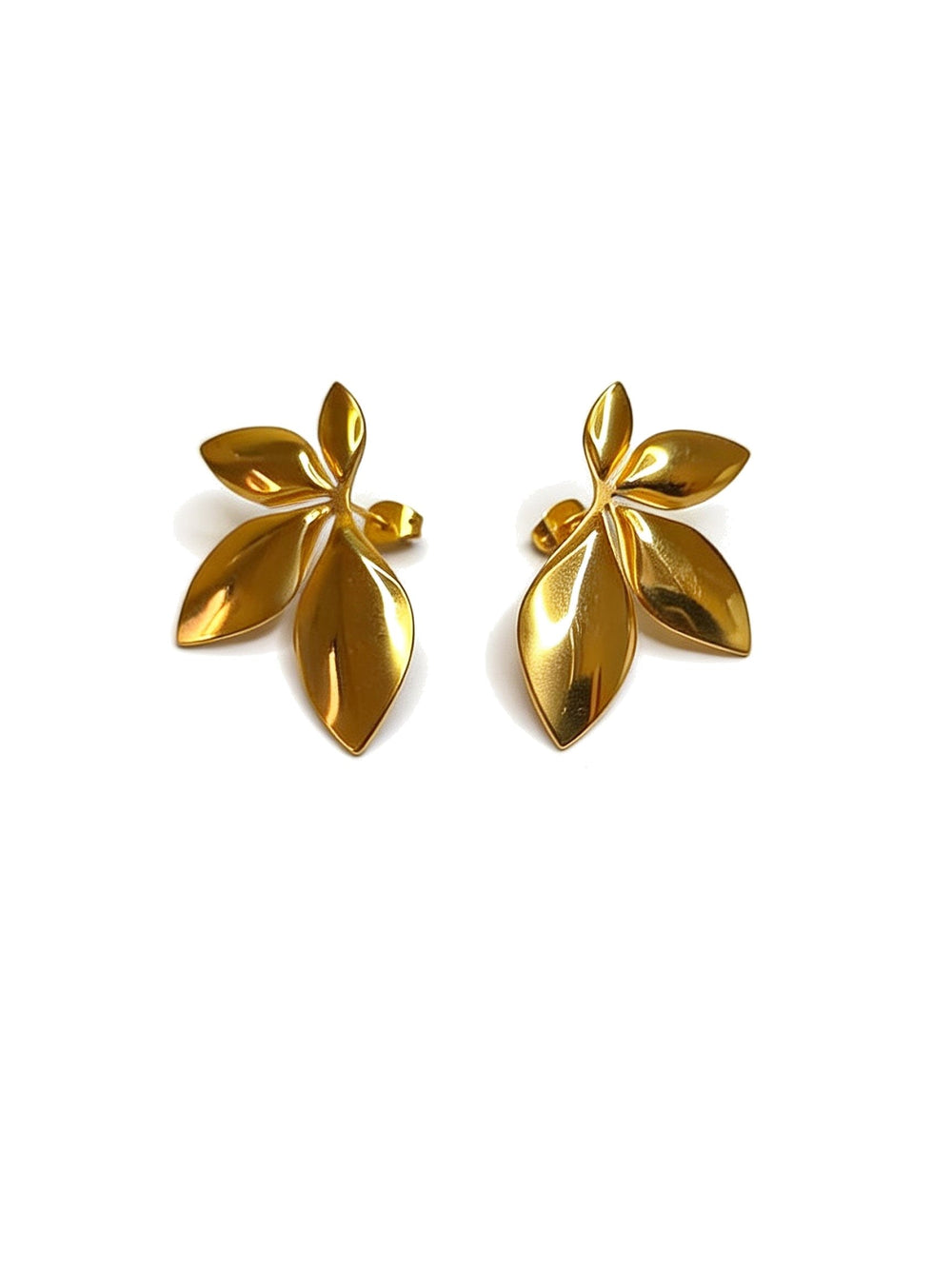 Petal Leaf Studs – Waterproof & Tarnish-Free