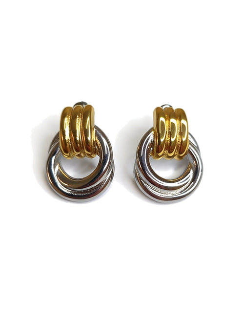 Interlocked Circle Drops Two Tone