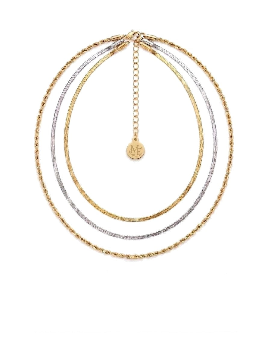 Snake & Chain Layer – Waterproof & Tarnish-Free