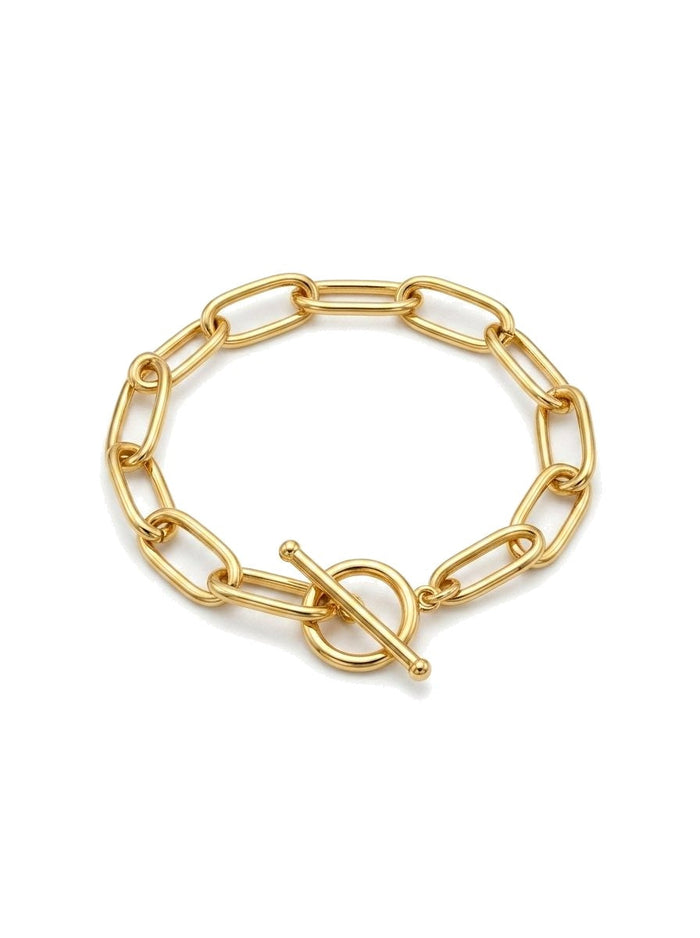 Oversized Gold Paperclip Bracelet