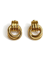 Interlocked Circle Drops Gold – Waterproof & Tarnish-Free