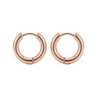 11mm Huggie Hoops Rose Gold – Waterproof & Tarnish-Free
