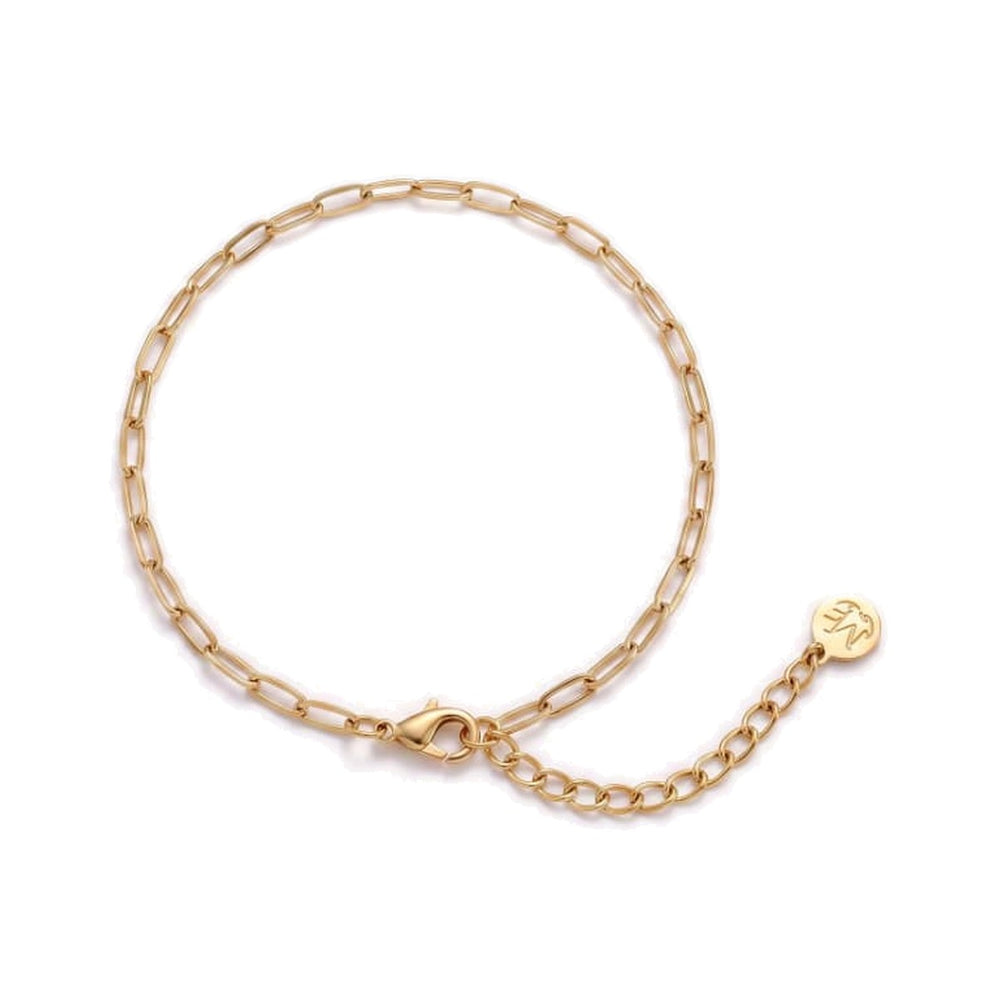 Fine Paperclip Chain Bracelet Gold – Waterproof & Tarnish-Free