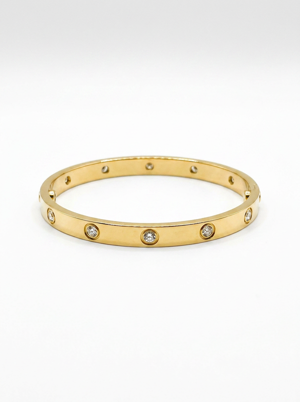 CZ Infinity Bangle – Waterproof & Tarnish-Free