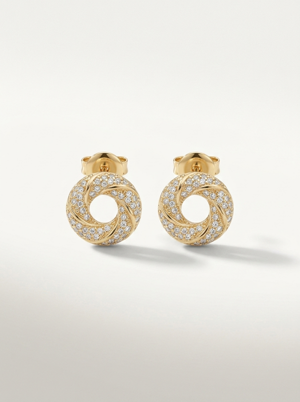 CZ Circle Set – Waterproof & Tarnish-Free