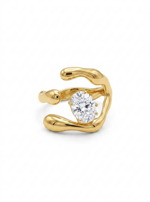 CZ Statement Ring – Waterproof & Tarnish-Free