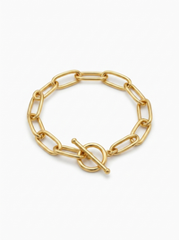 Oversized Gold Paperclip Bracelet – Waterproof & Tarnish-Free