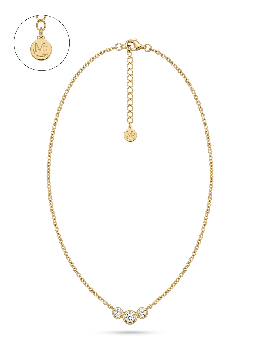 Serenity Trio Necklace – Waterproof & Tarnish-Free
