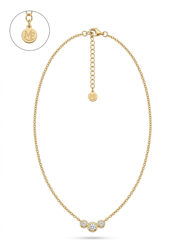 Serenity Trio Necklace – Waterproof & Tarnish-Free