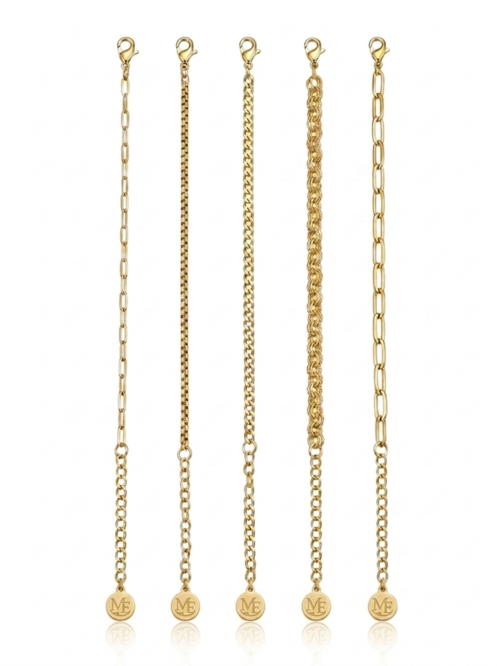 Delicate Bracelet Stack 5 pcs – Waterproof & Tarnish-Free
