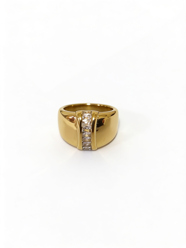 Dome Cubic Ring – Waterproof & Tarnish-Free