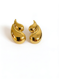 Swirl Wave Earring (Big And Bold) – Waterproof & Tarnish-Free