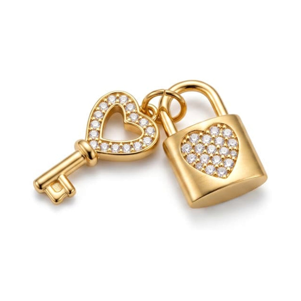 Lock & Key Charm Gold – Waterproof & Tarnish-Free