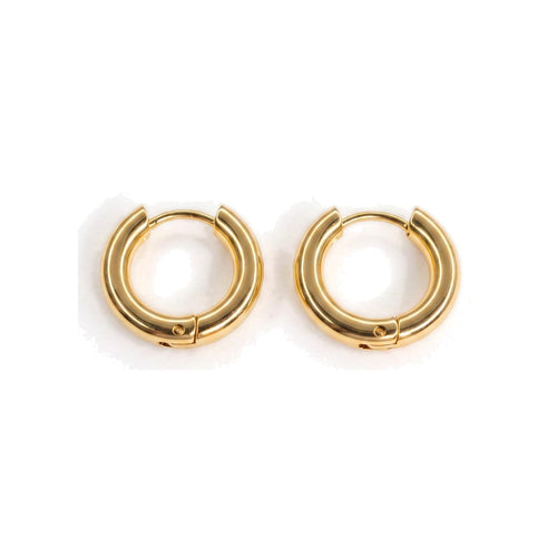 Small Huggie Hoops Gold