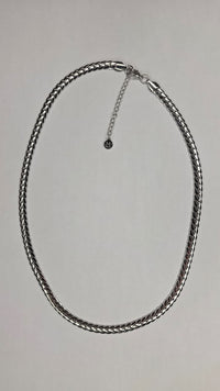 Flat Curb Chain Necklace Silver – Waterproof & Tarnish-Free