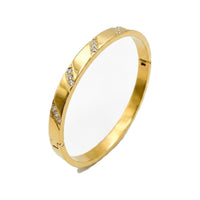 CZ Bangle Accent – Waterproof & Tarnish-Free