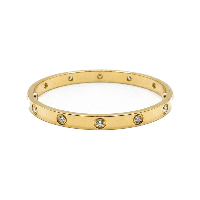 CZ Infinity Bangle centered