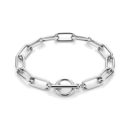 Paperclip Chain Bracelet Silver
