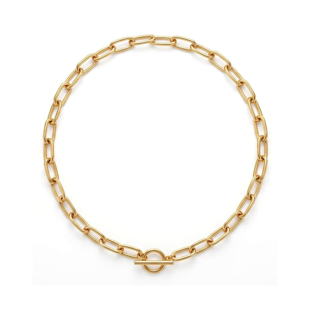 Chunky Paperclip Chain Necklace Gold – Waterproof & Tarnish-Free