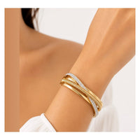 4 in 1 Pave Bangle Gold – Waterproof & Tarnish-Free