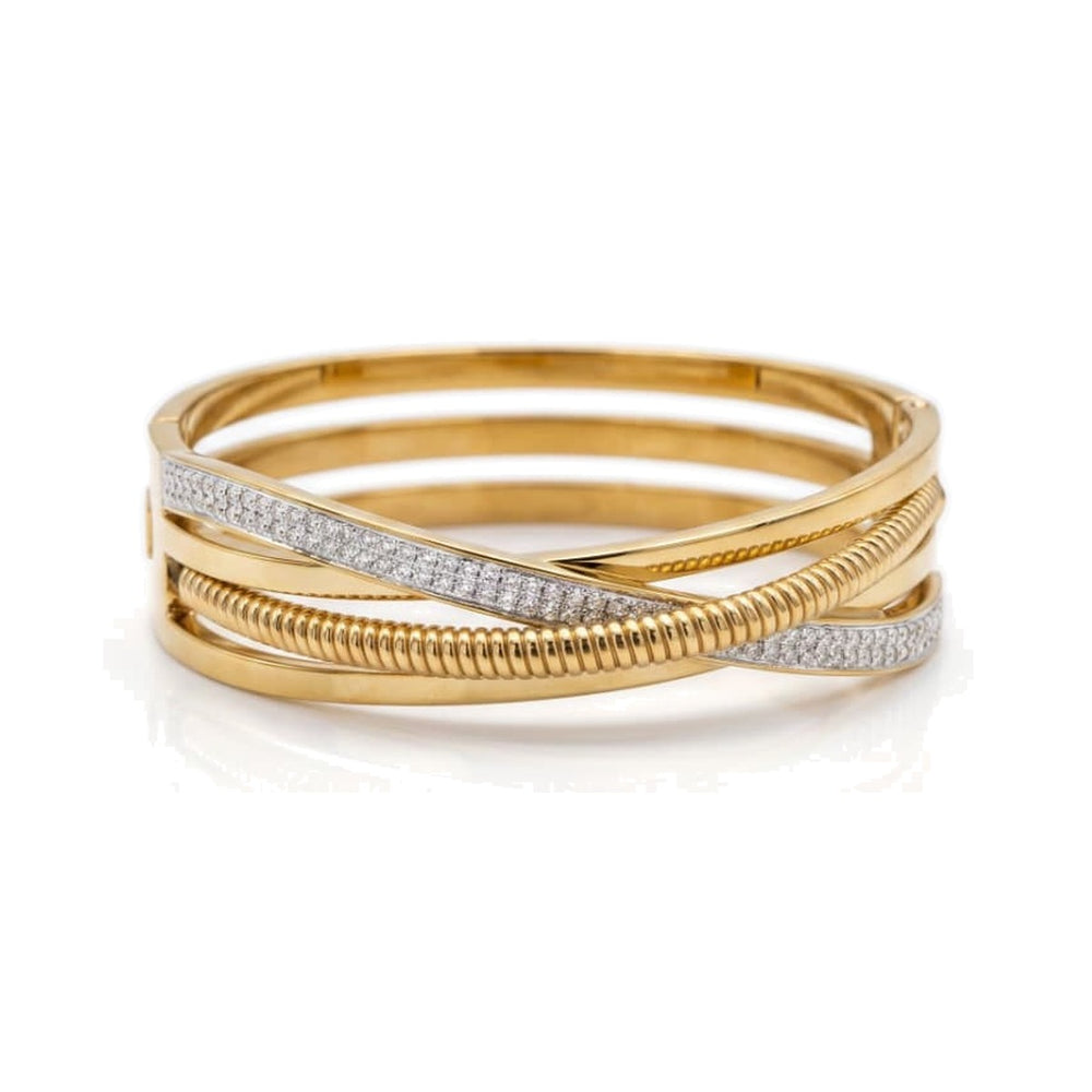 4 in 1 Pave Bangle Gold – Waterproof & Tarnish-Free