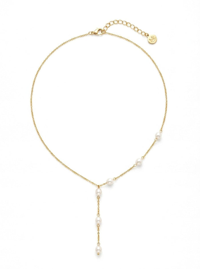 Pearl Lariat white